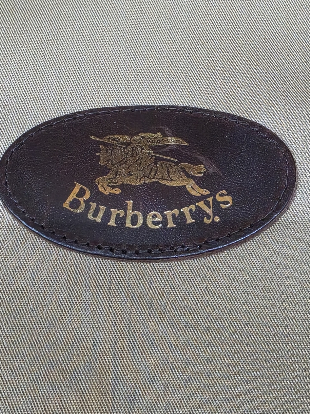 Burberry Beige Garment Bag with Signature Check Trim - Picture 8 of 8